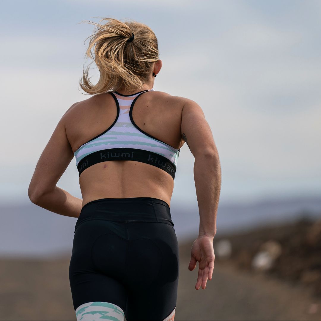 best triathlon sports bra - dry fast - swim bike run - triathlete - perfect under your triathlon suit - kiwami sports