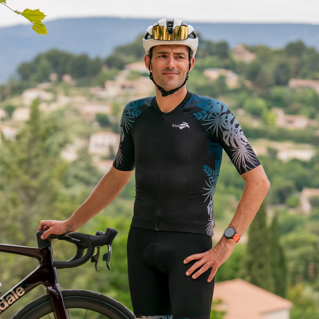 Maillot vélo Spandelles Folia Black