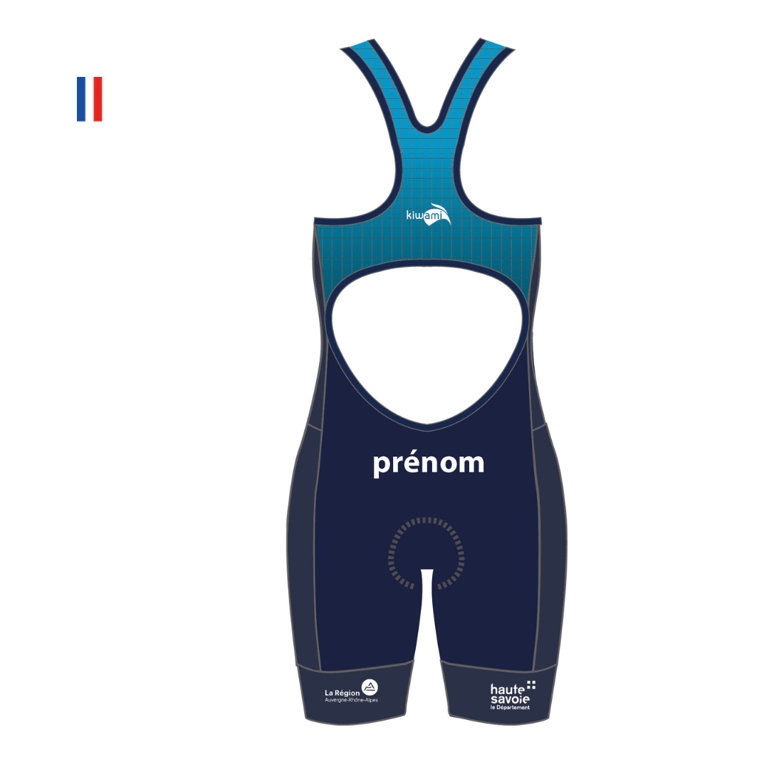 combinaison de triathlon femme club personnalisée Léman triathlon par kiwami sports fabricant français