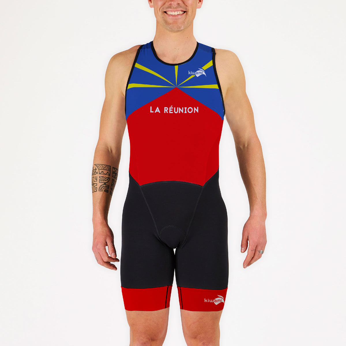 Trifonction iledelareunionreunionislandcombinaisondetriathlontrisuitkiwamisportsmadeinfrance-