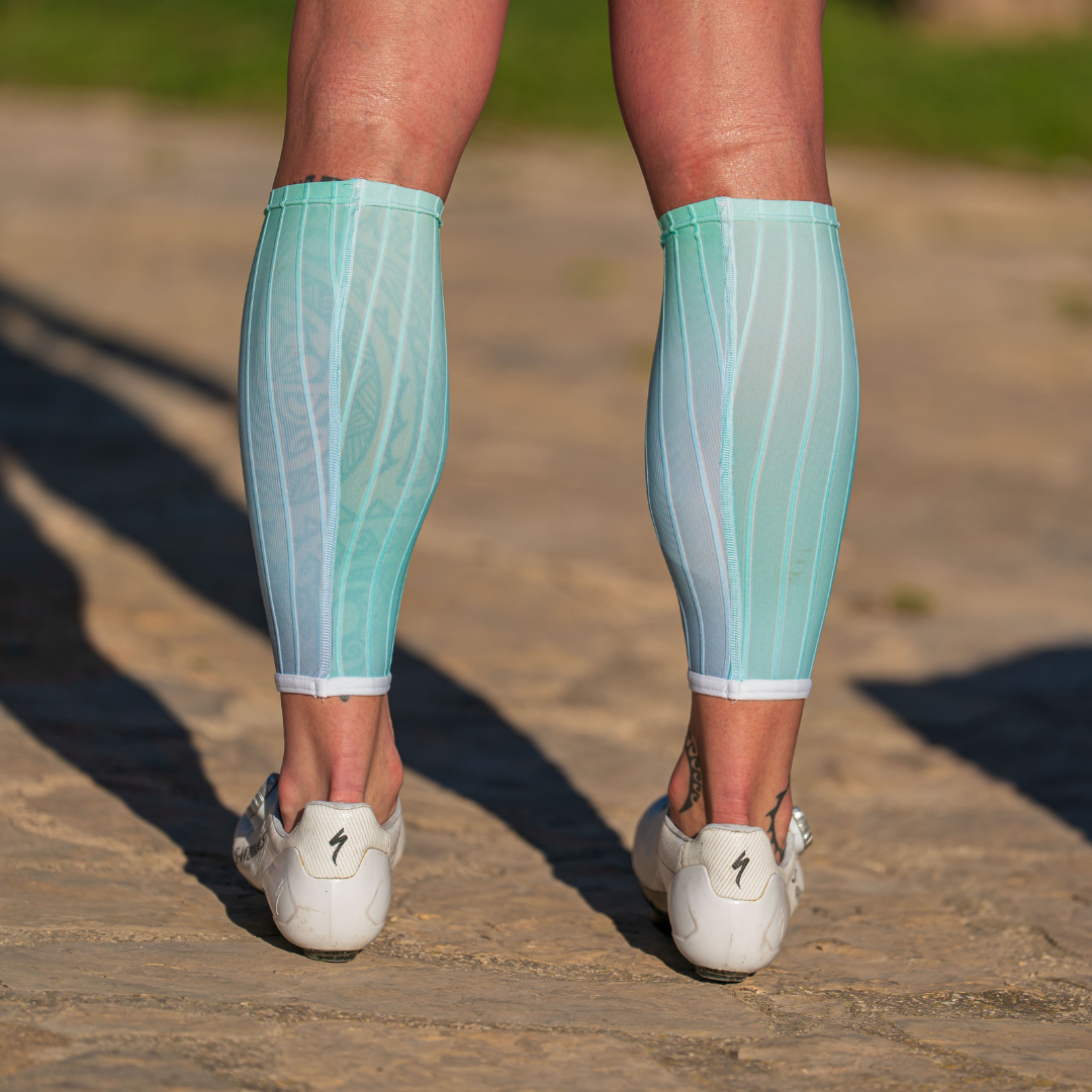 manchons aero mollet gagner watts en vélo triathlon test en soufflerie kiwami sports fabrication française