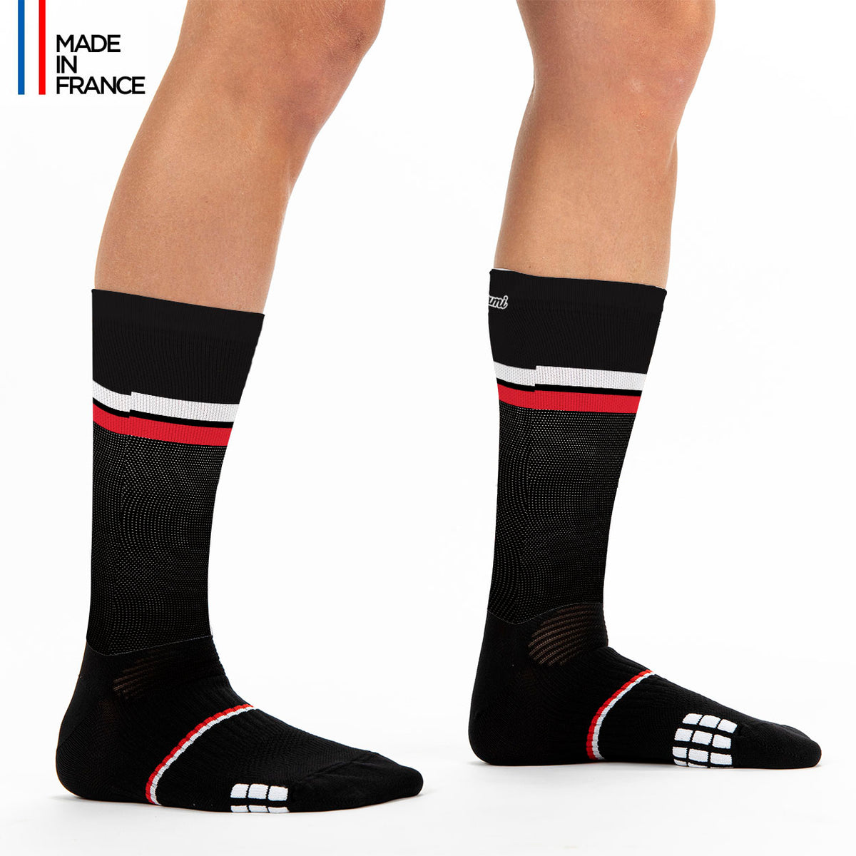 chaussettes de vélo cyclisme course à pied - kiwami racing team qualité