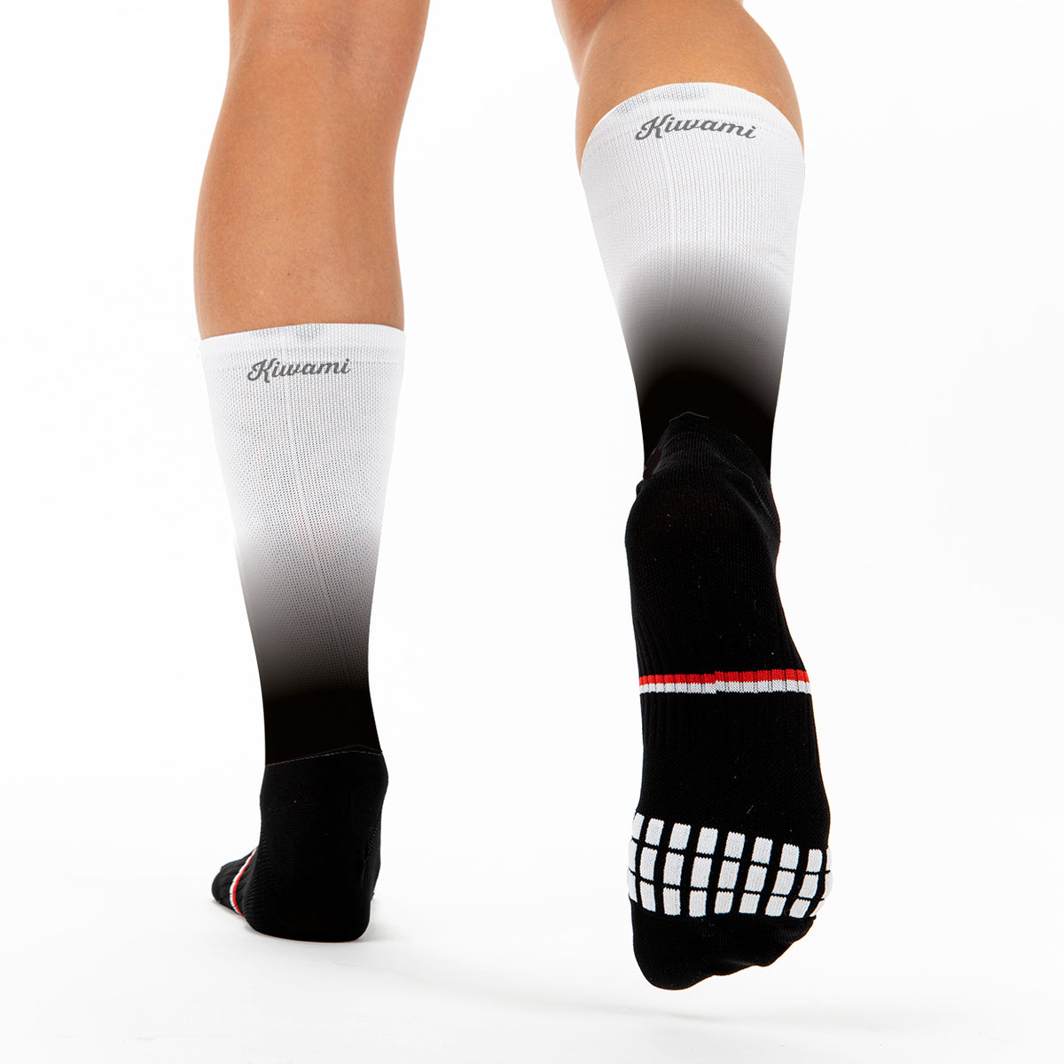 Running cycling socks black white kiwami triathlon - kiwami sports