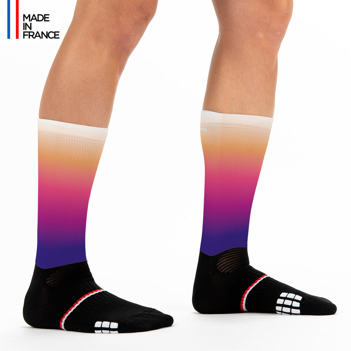 Chaussettes running course à pied vélo triathlon kiwami sports - chaussettes colorées