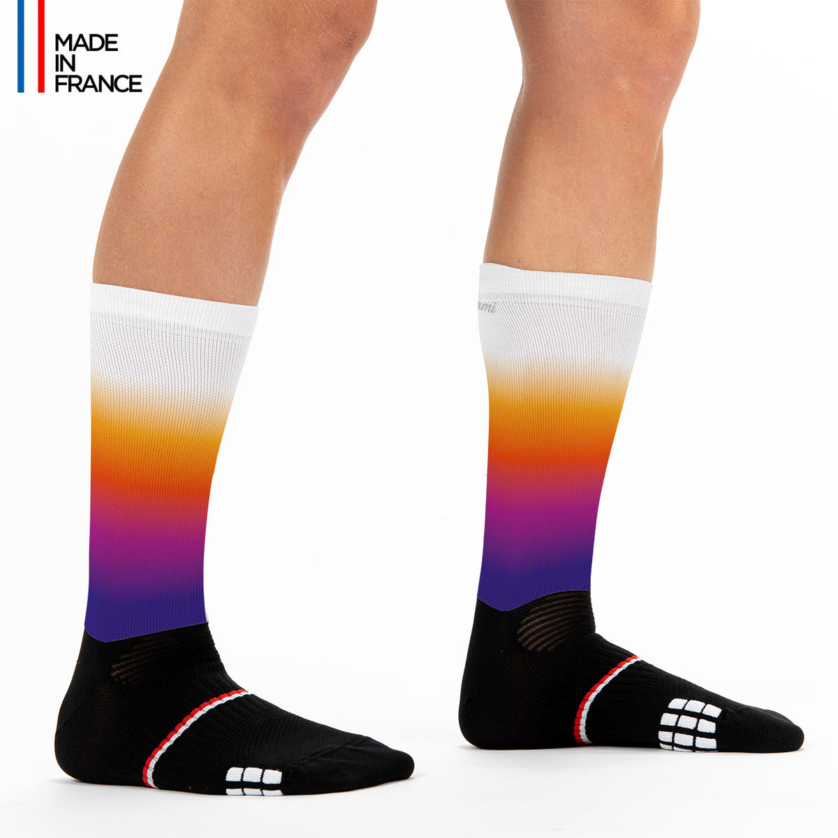 Chaussettes Sunset running vélo course à pied kiwami sports