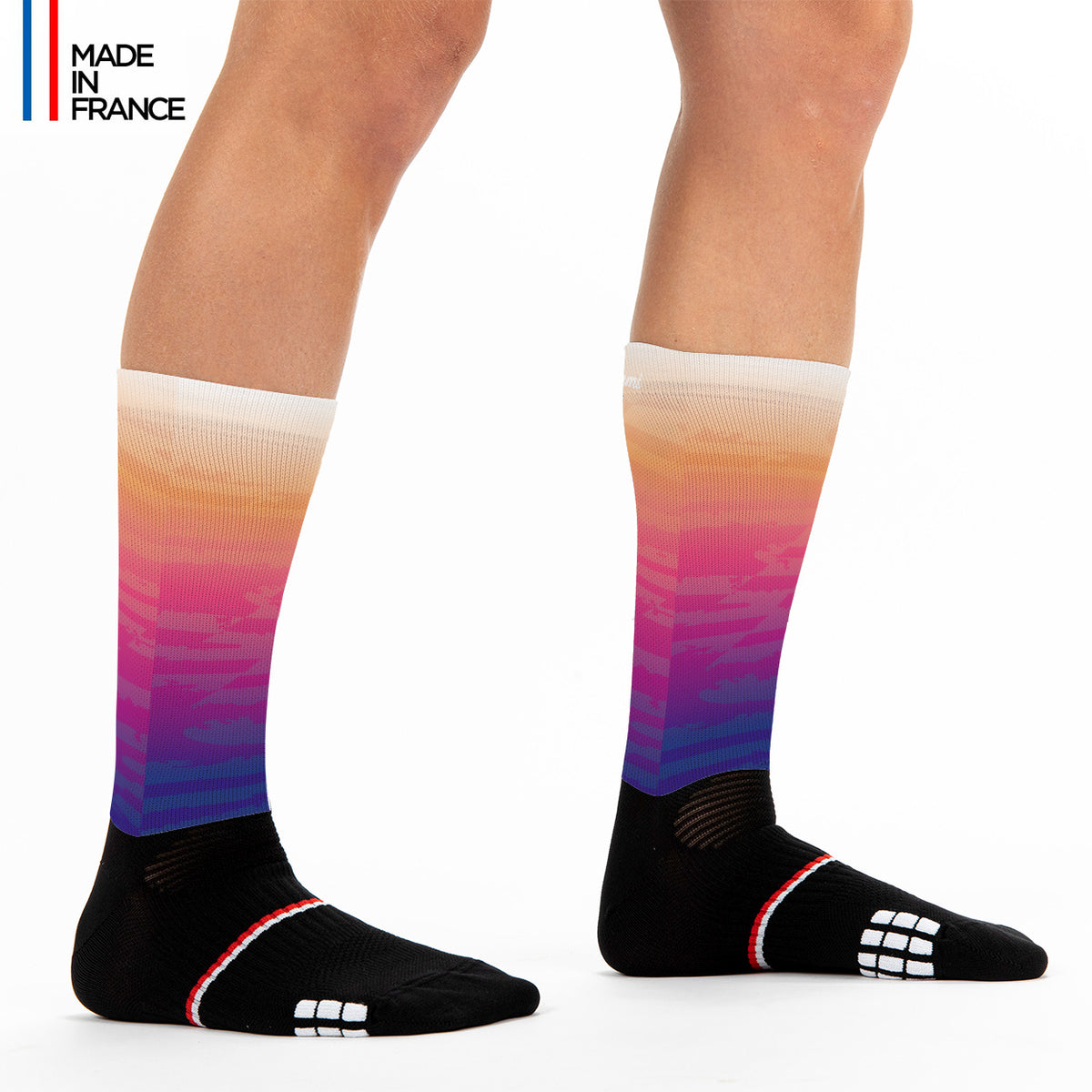 chaussettes triathlon wild sunset kiwami sports assorties à la trifonction femme PRIMA LD AERO Wild Sunset