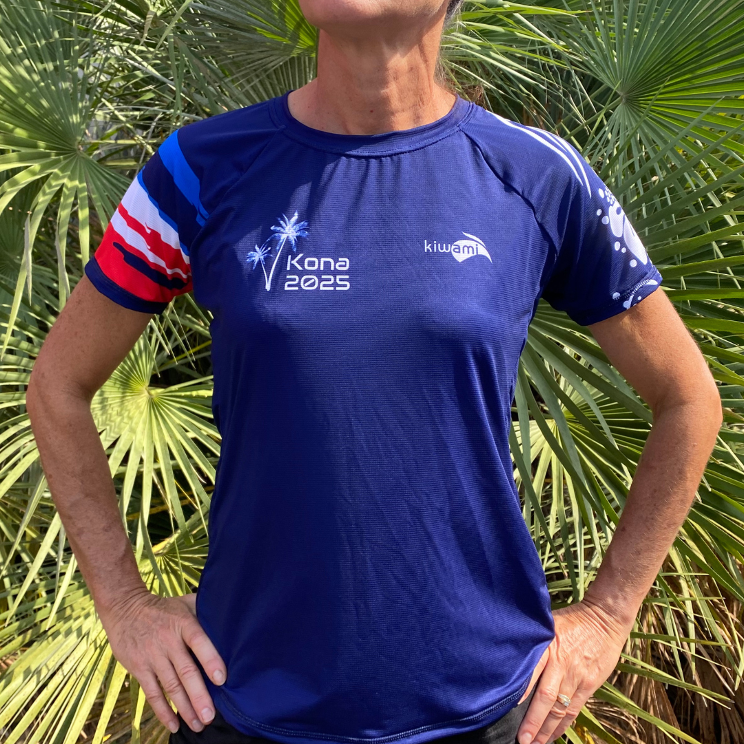 Running tee-shirt femme Kona Hawaii fabrication française - triathlon triathlète.