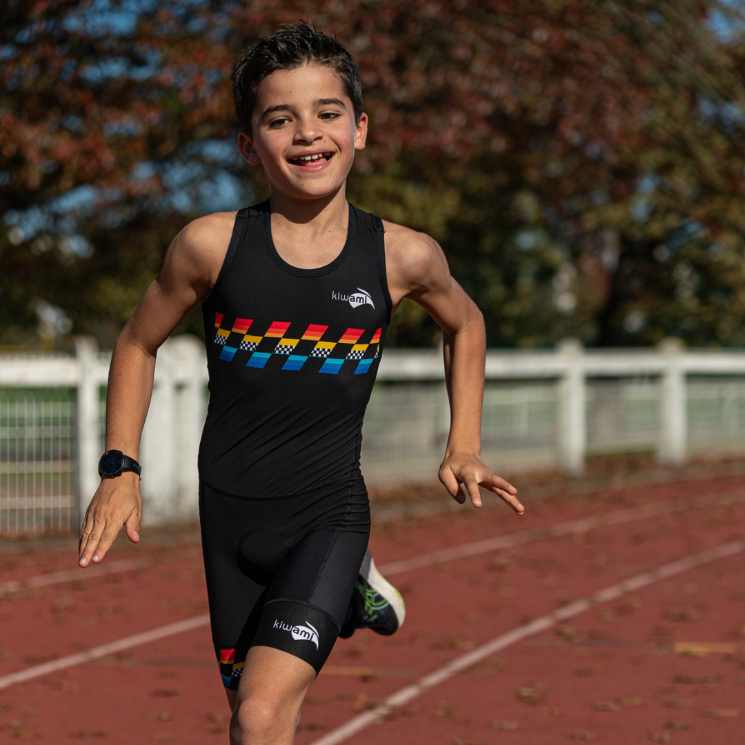 trifonction enfant junior kids tenue de triathlon fabrication française - kiwami sports