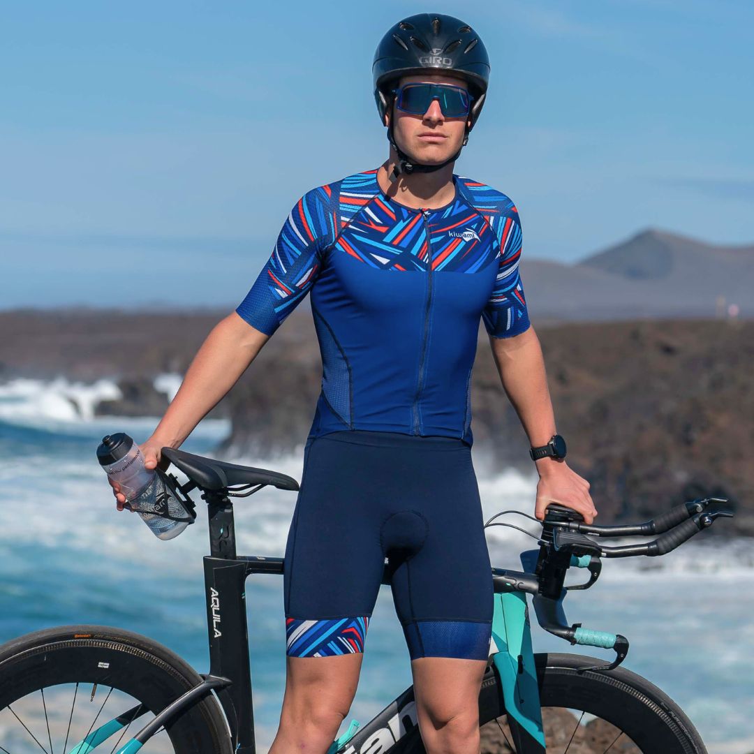 trifonction elite homme bleu blanc rouge longue distance kiwami sports fabrication française