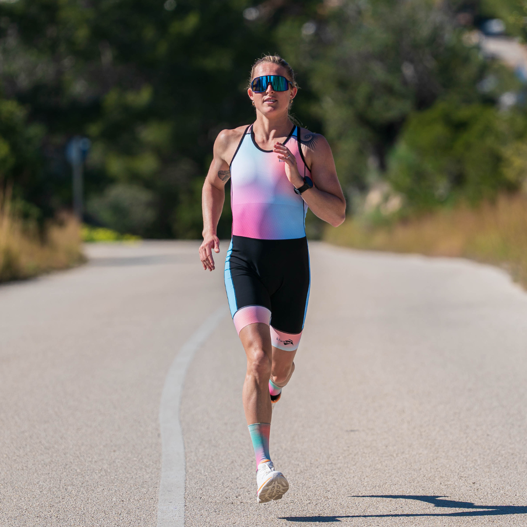 Trifonction femme dos ouvert PRIMA Openback, confort et liberté de mouvement, tenue de triathlon Kiwami