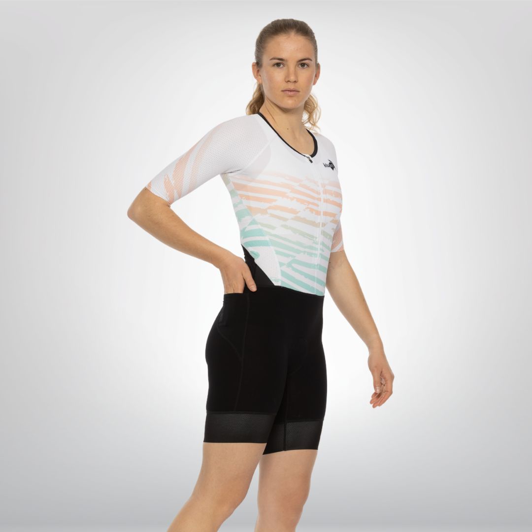 triathlon Trifonction femme longue distance combianison de triathlon femme fabrication française kiwami sports