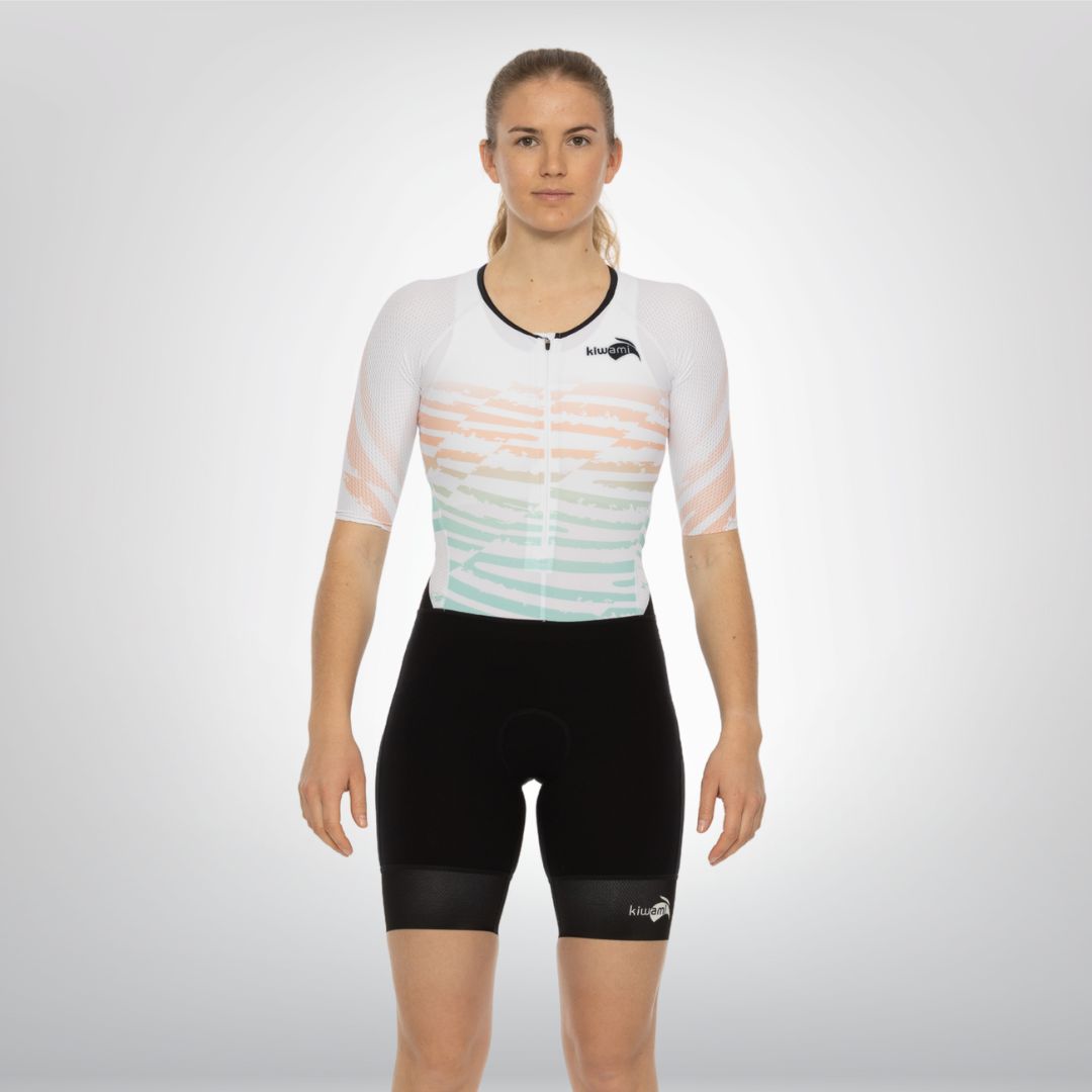 Trifonction femme longue distance combianison de triathlon femme fabrication française kiwami sports