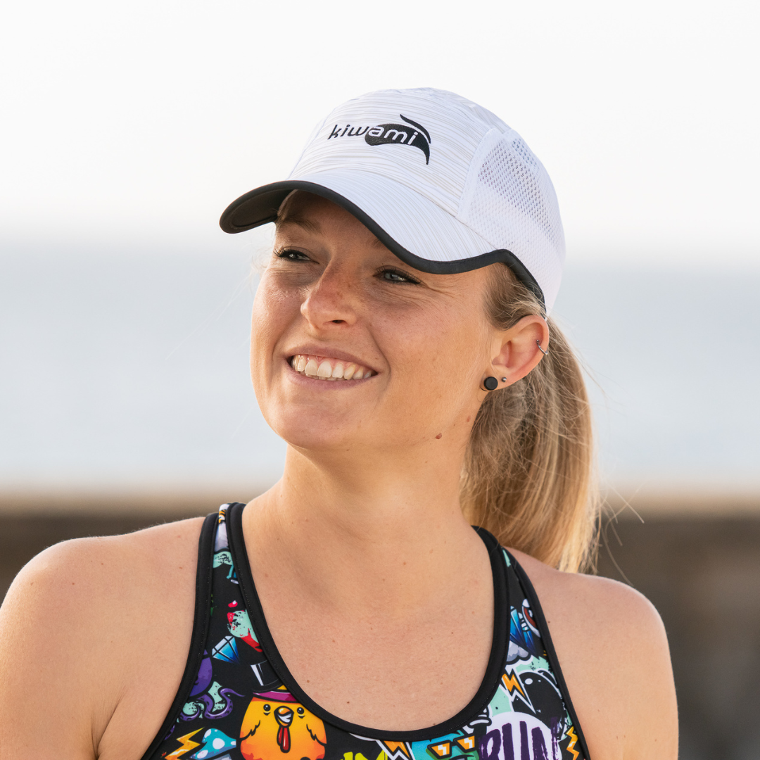 Running cap for triathlon and trail running