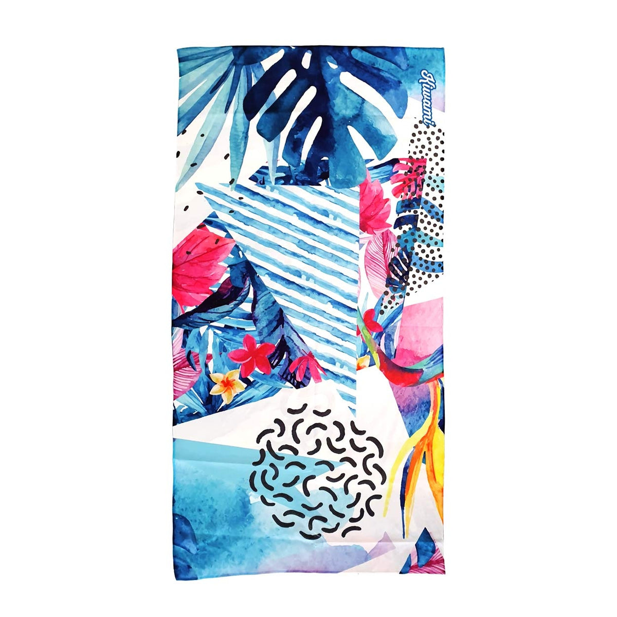 serviette_mircofibre_compacte_séchage_rapide_colorée_originale_hawaii_piscine_plage_fabriqué_en_france_kiwami_sports