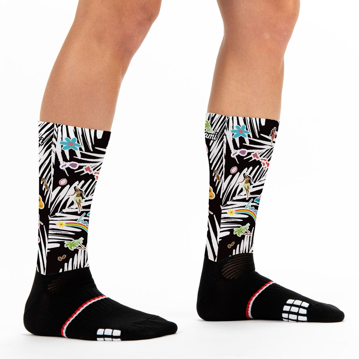 socks_sports_running_cycling_original_colorful_aloha_made_in_france_kiwami_sports