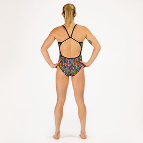 Maillot de bain natation piscine femme pour nageuse et triathlète résistance couleur au Chlore fabrication française- 1 piece swimsuit-triathlon