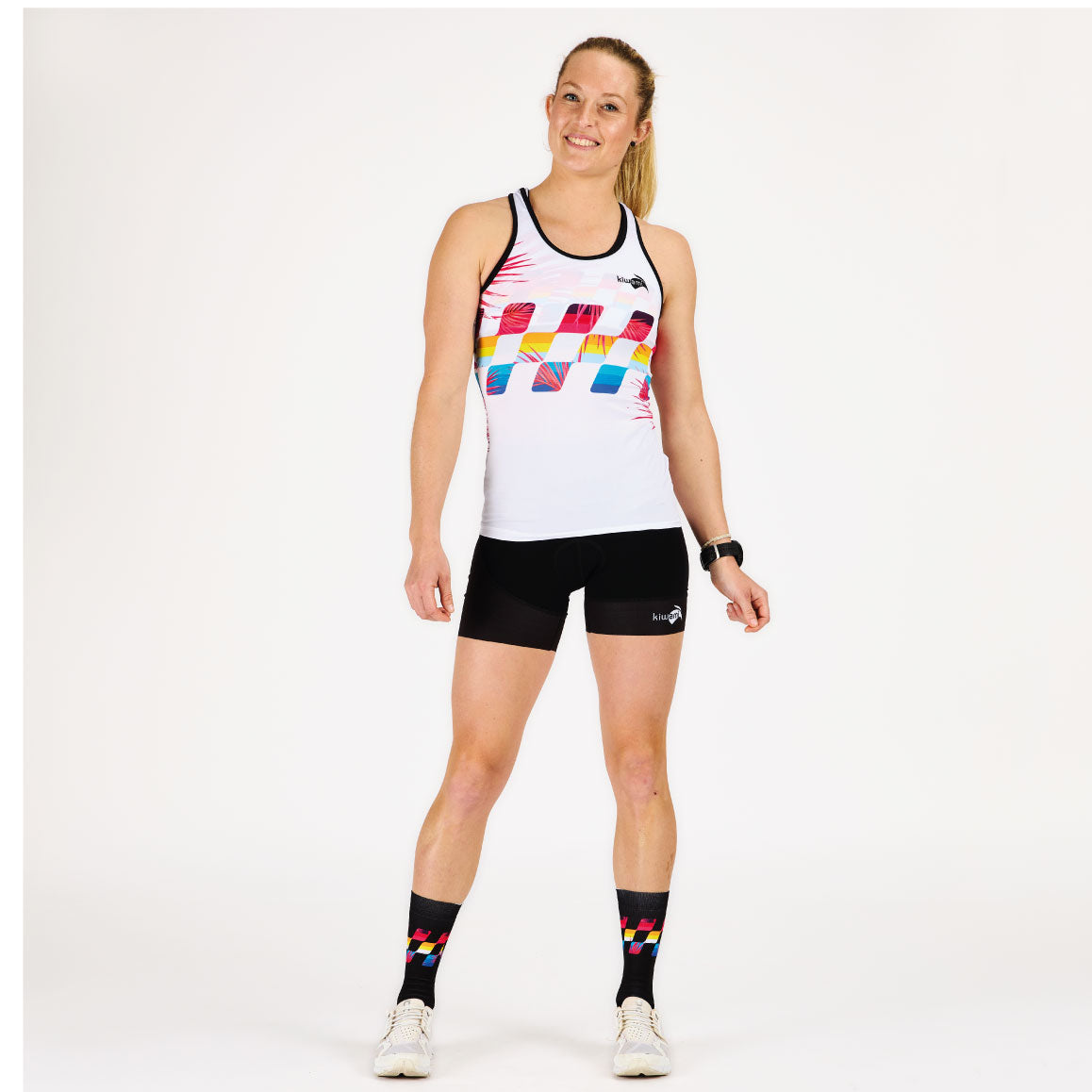 Débardeur Running femme Finisher white