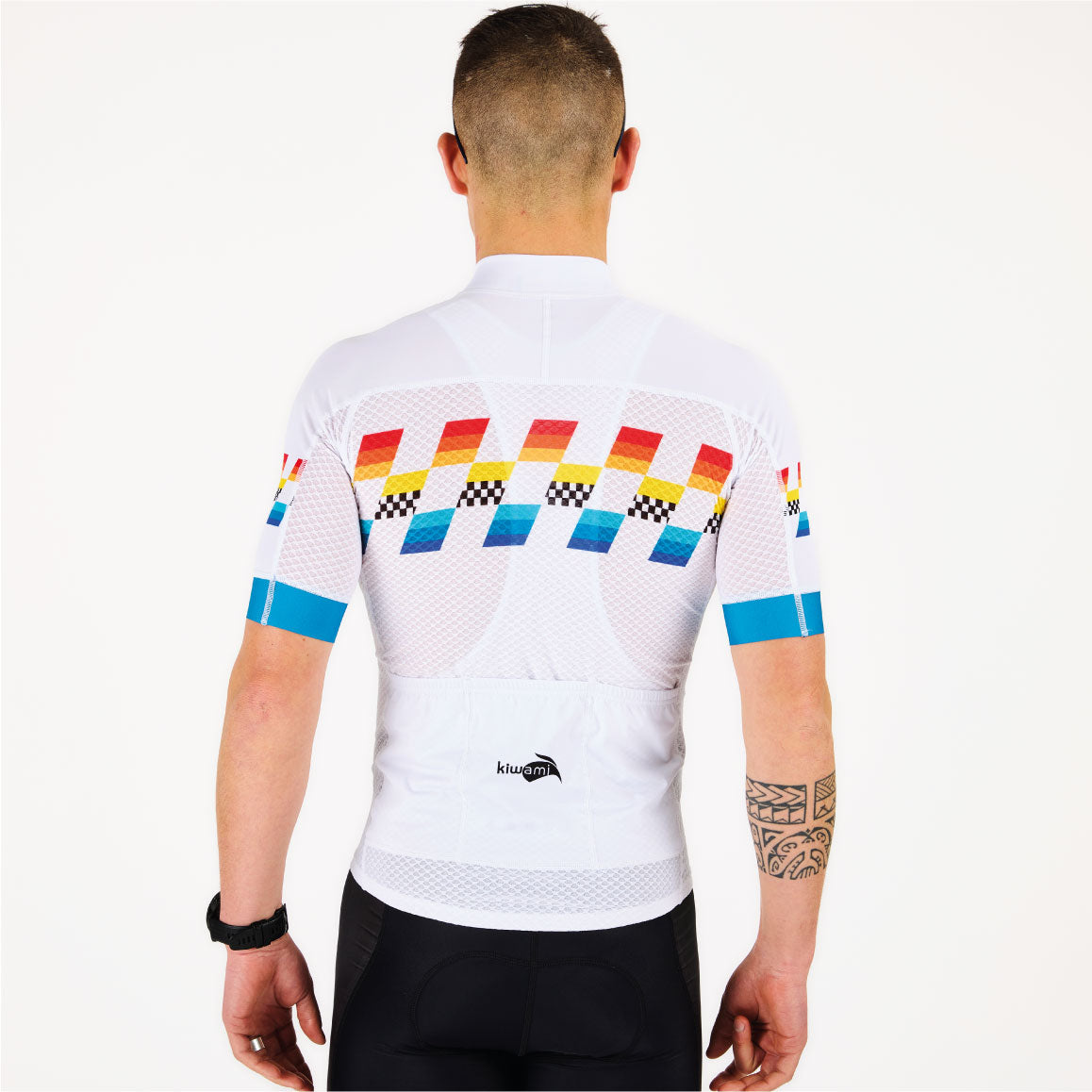 Maillot vélo homme équipement cycliste pour printemps été maillot respirant maille alvéolée fabrication française Kiwami Sports