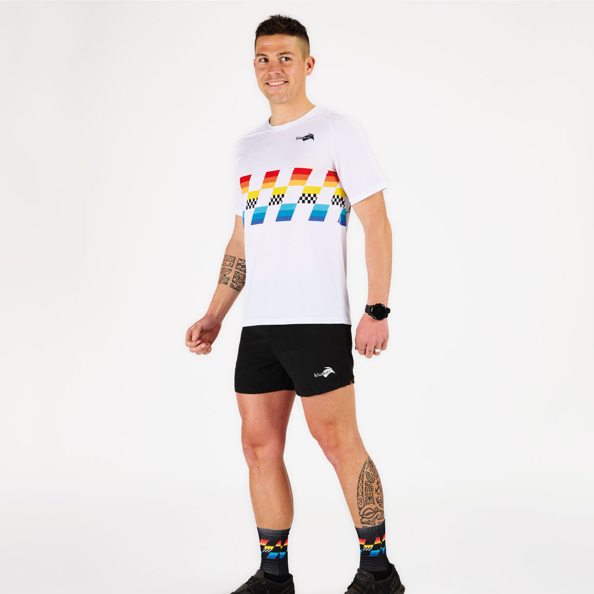 Tee-shirts manches courtes Running Homme développés pour la performance pure et le confort absolu. Course à pied, triathlon- tee-shirts fabriqués en France par Kiwami Sports