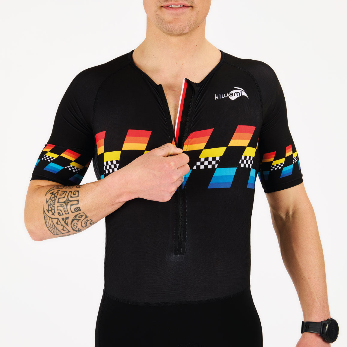 tenue de triathlon longue distance homme pour Ironman fabrication française