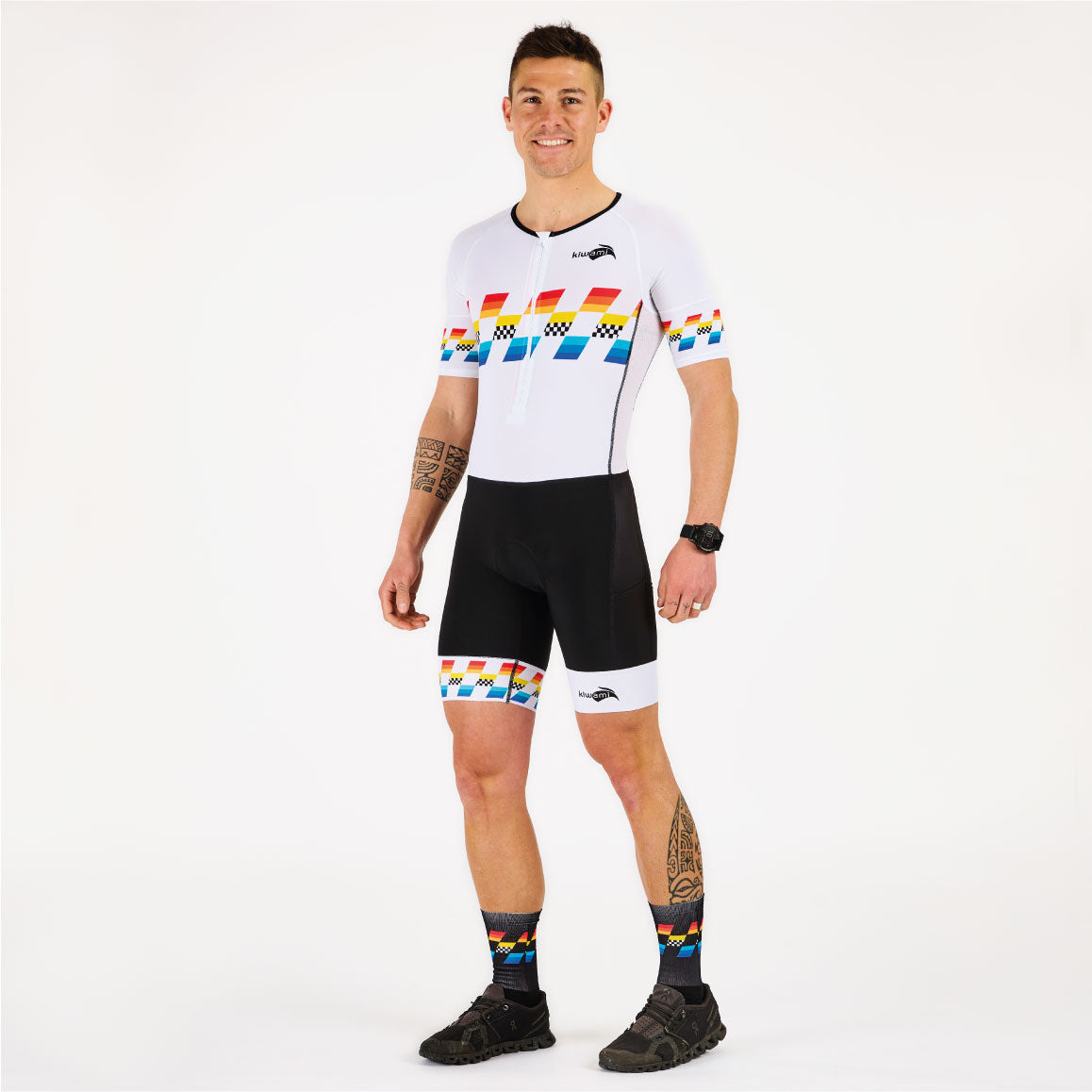 équipement de triathlon, la combinaison trifonction homme longue distance est la tenue parfaite pour les triathlètes, fabrication française