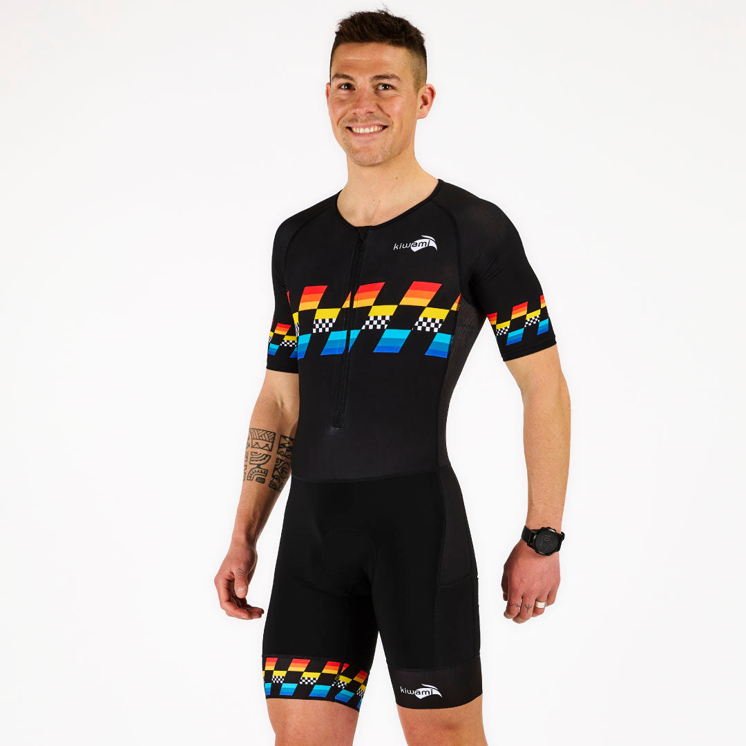 tenue de triathlon longue distance homme pour Ironman fabrication française