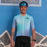 Maillot cyclisme homme Kiwami, vélo de route, triathlon, VTT, gravel, poches, matières respirantes, fabrication française