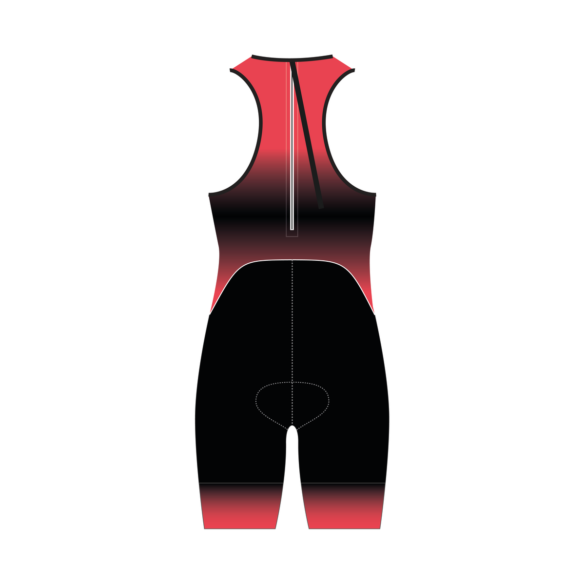 Hiranga Amphibian tenue de triathlon courte distance elite kiwami Racing Team- dos