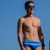 maillot de natation homme, fabriqué en France, tissu coloré et résistant au chlore