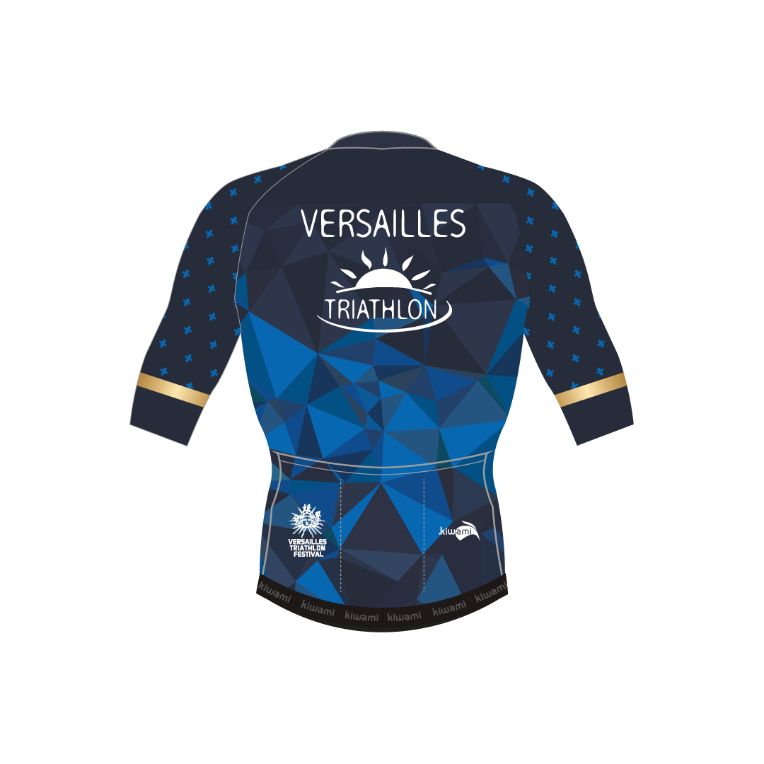 maillot vélo homme club personnalisé cycliste club triathlon Versailles triathlon  kiwami fabrication française