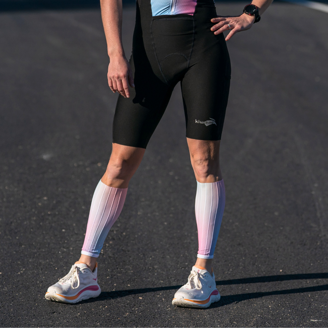 Aero-Knieschoner, Wattgewinn beim Radfahren Triathlon, im Windkanal getestet, Kiwami Sports, hergestellt in Frankreich