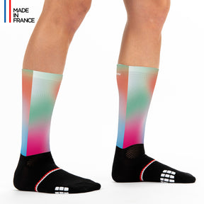 chaussettes running cyclisme Boreal kiwami coloré vert rose bleu orange kiwami sports
