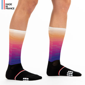 chaussettes triathlon wild sunset kiwami sports assorties à la trifonction femme PRIMA LD AERO Wild Sunset