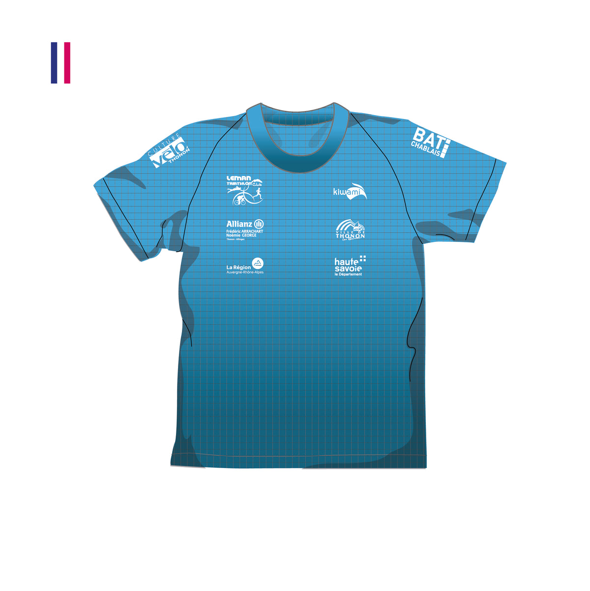 Tee-shirt de running homme Léman triathlon