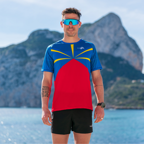 île de la reunion tee shirt running  trail dapeau de la réunion