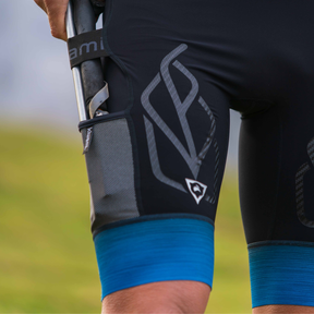 short de trail femme avec porte-bâtons