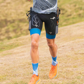 Short de trail femme avec portage de bâtons