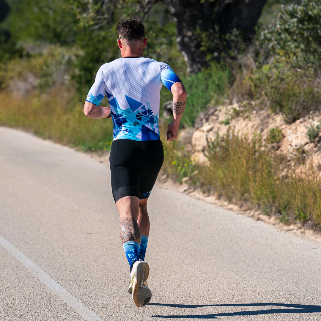 Men’s triathlon trisuit Hiranga LD Aero Kiwami Sports – aero long distance tri suit with sleeves made in France