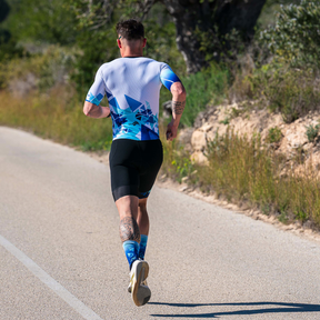 Men’s triathlon trisuit Hiranga LD Aero Kiwami Sports – aero long distance tri suit with sleeves made in France