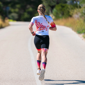 tenue triathlon femme Kiwami trifonction manches performance avec poches nutrition