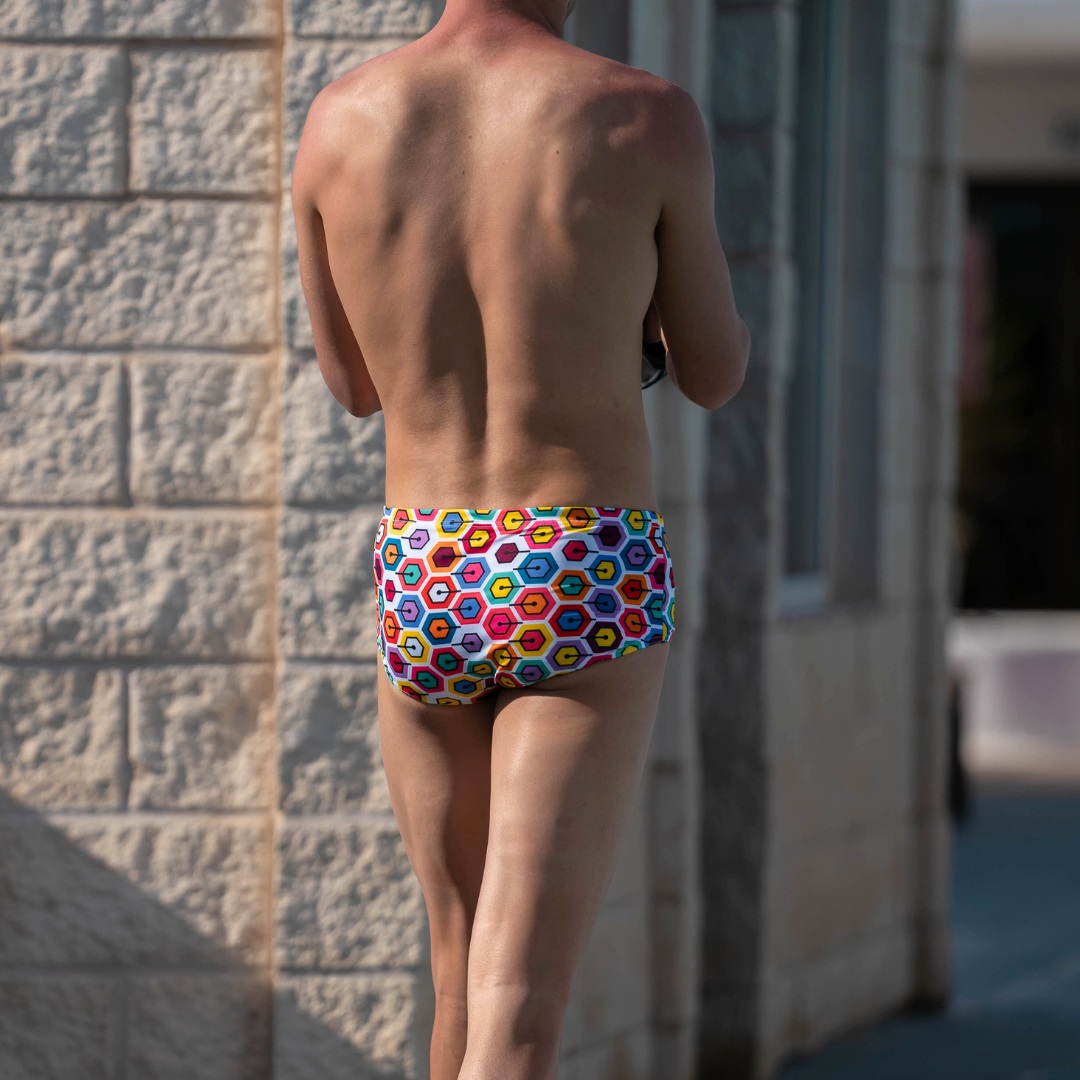 maillot entrainement natation homme original coloré fabrication française