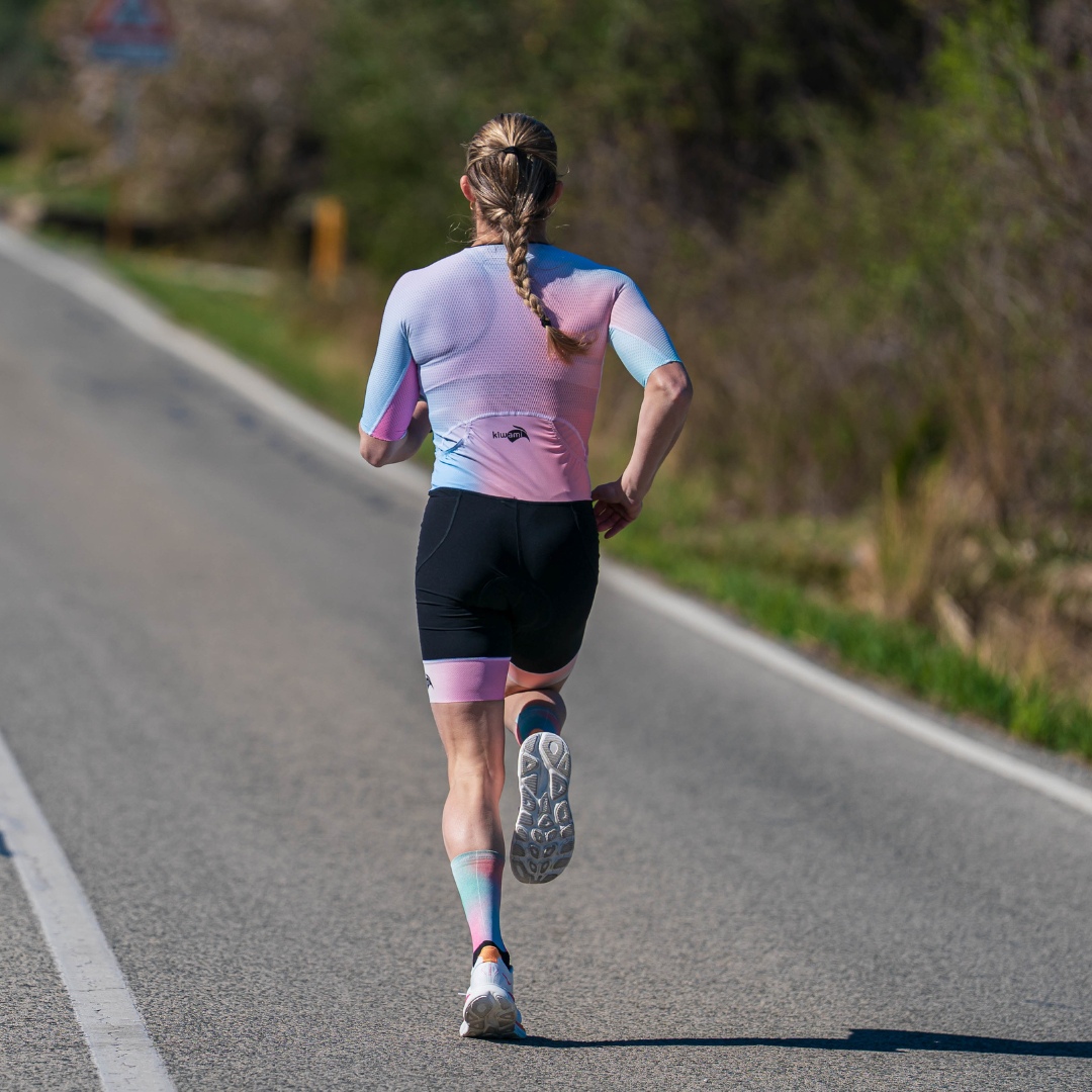 Women's triathlon suit HIRANGA Aero Aurora, Kiwami, made in France, performance and aerodynamics