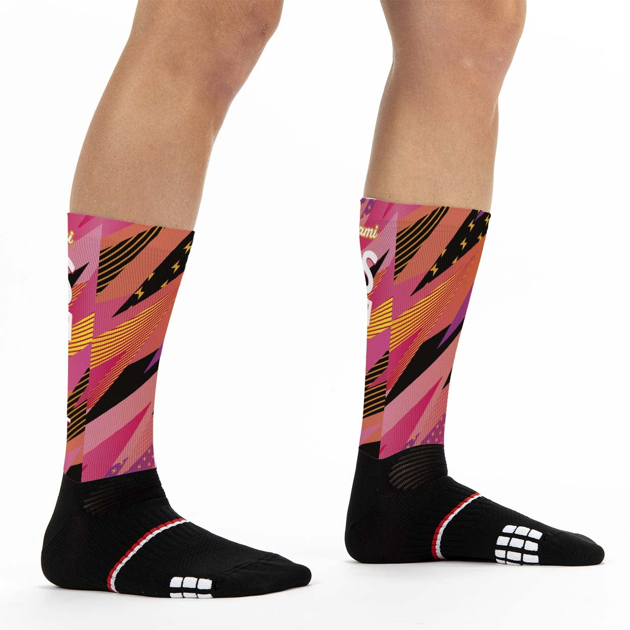 socks_sports_running_cycling_original_colorful_pink_made_in_france_kiwami_sports