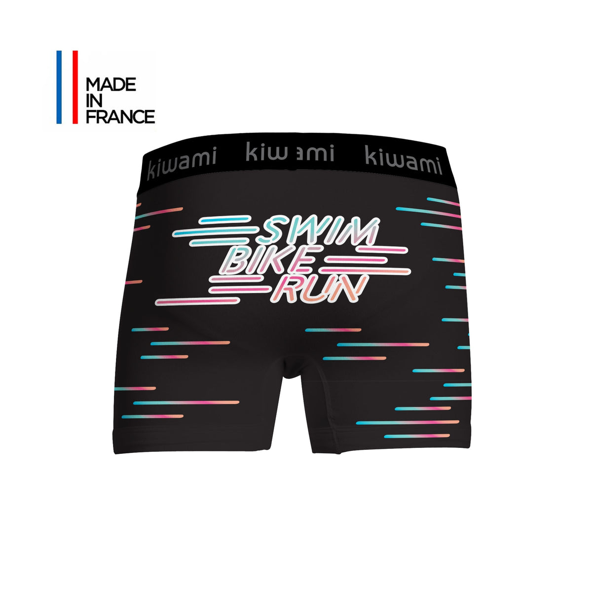 Boxer trunk "Swim Bike Run Néon"