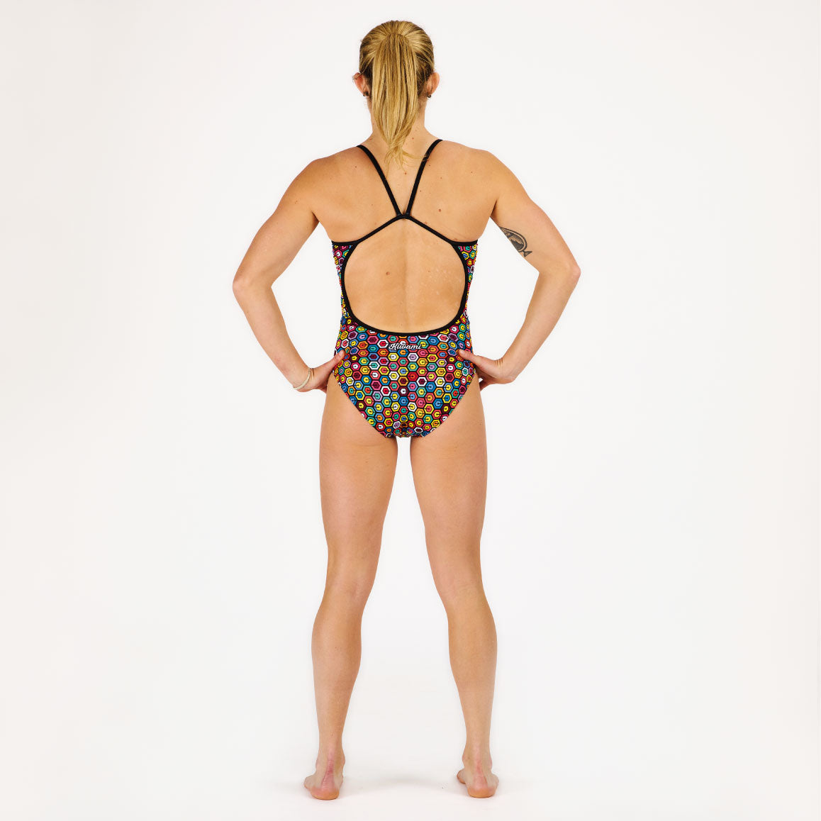 Maillot de bain natation piscine femme pour nageuse et triathlète résistance couleur au Chlore fabrication française- 1 piece swimsuit-triathlon
