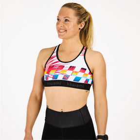 Sport Bra Finisher White edition triathlon and running Kiwami