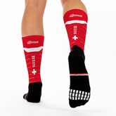 Sports chaussettes couleurs Suisse - switzerland running cycling socks triathlon
