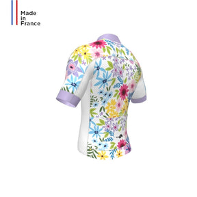 Maillot vélo Femme - Edition Spring - White Flower