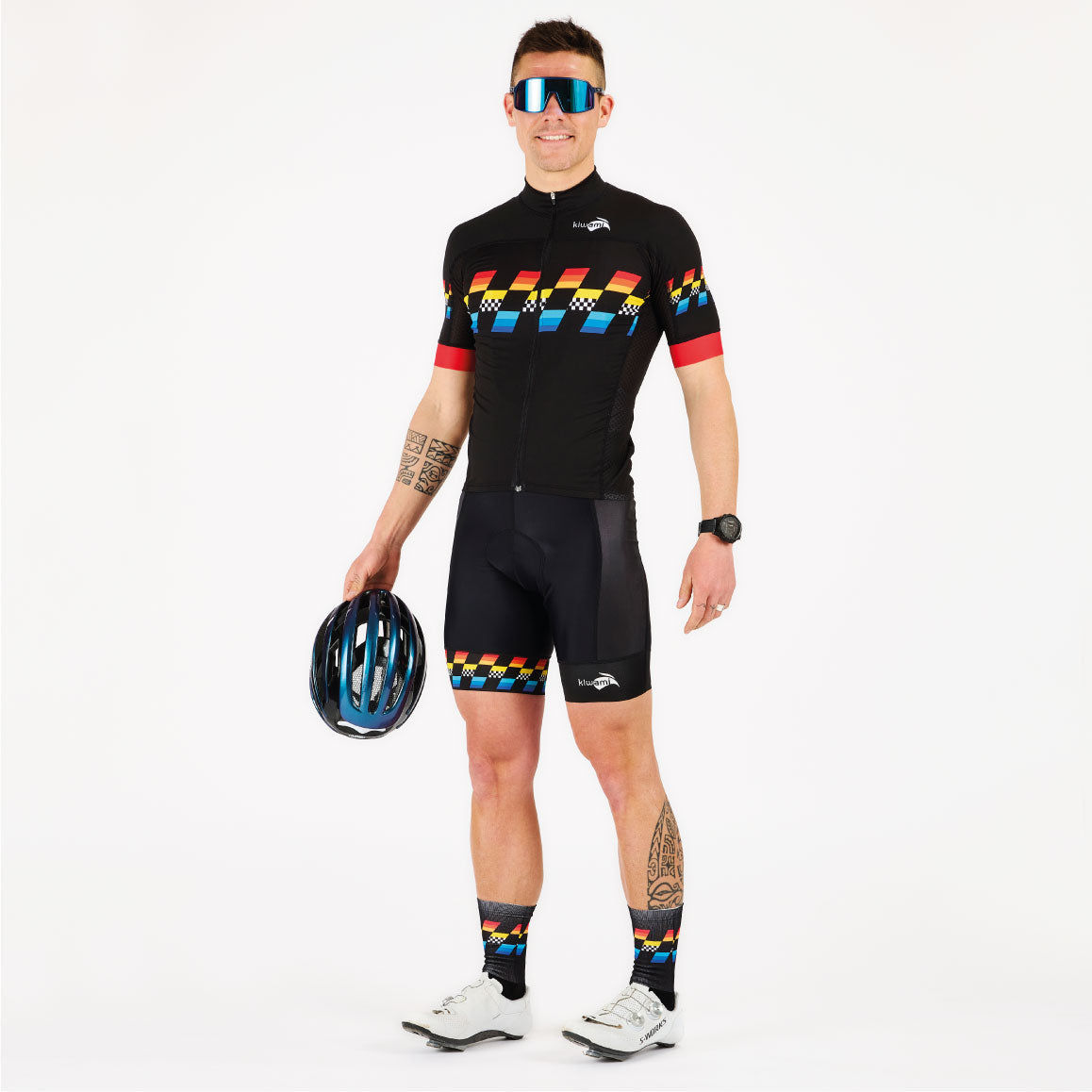 tenue de cyclisme homme, ensemble maillot vélo et cuissard vélo, conçu pour la saison printemps été
