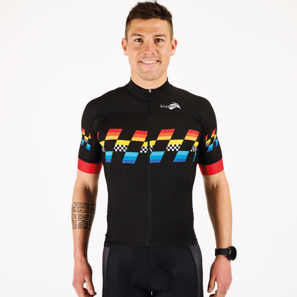 Maillot Cycliste Vintage Descente - Japon - Polyester/Coton - Taille XL - 80s/90s